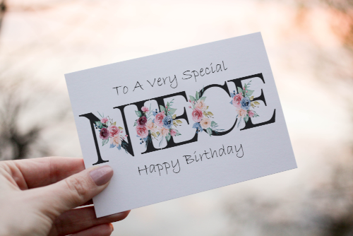 Special Niece Birthday Card, Card for Niece, Birthday Card